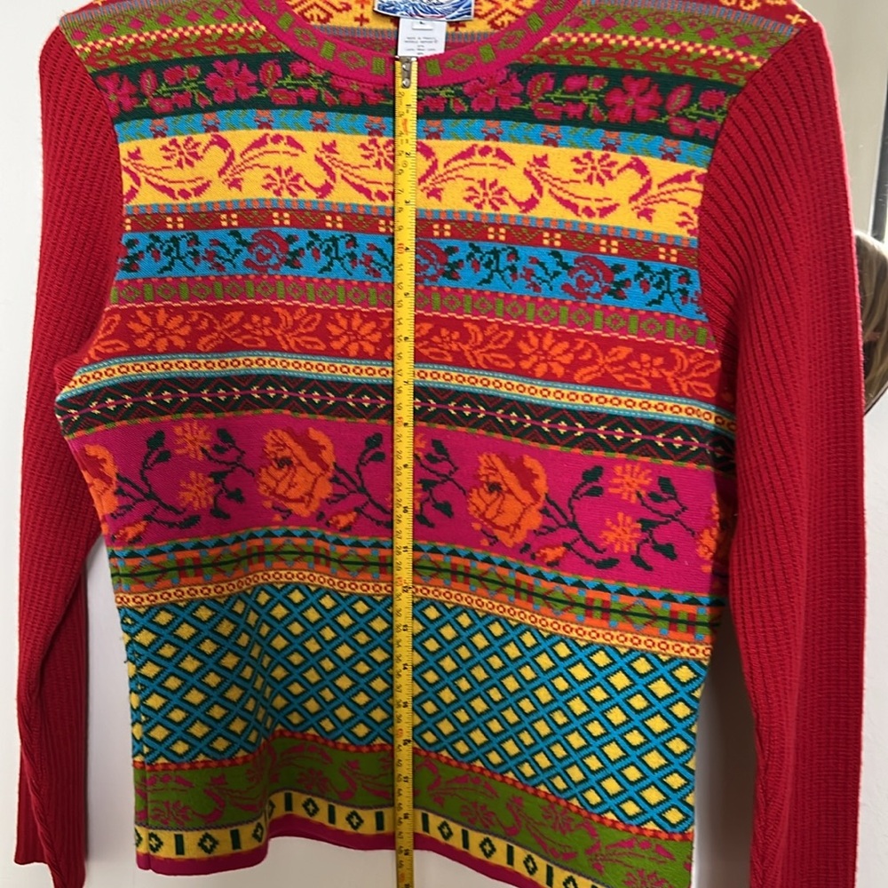Vintage designer Kenzo Jeans knit sweater made in France Size L - Picture 15 of 16